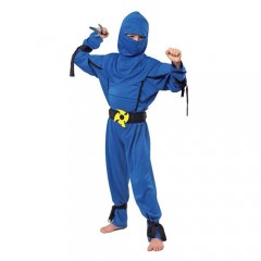 Ninja Μαχητής Μπλε στολή για αγόρια 