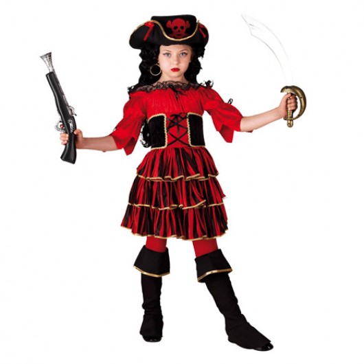 Red Corsair στολή πειρατίνας για κορίτσια