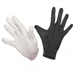 Γάντια Κοντά Άσπρο και Μαύρο
