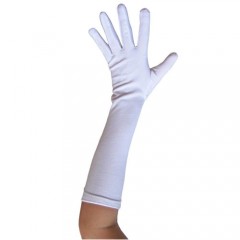 Γάντια Μακριά Άσπρα 40cm