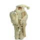 Άγιος Βασίλης 63cm ιβουάρ ρούχα γούνινο και σανίδες του σκι