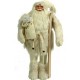 Άγιος Βασίλης 90cm ιβουάρ ρούχα γούνινο παλτό και σανίδες του σκι