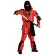 Ninja Κόκκινος στολή για αγόρια με ενισχυμένο θώρακα