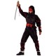 Ninja μαύρος Με Μυώδη Θώρακα στολή για αγόρια