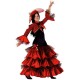 Χορεύτρια Κάρμεν στολή για κορίτσια με εντυπωσιακό μακρύ φόρεμα με μπολερό