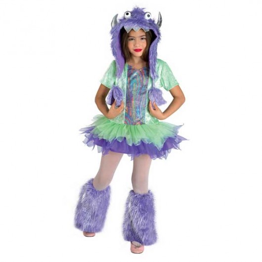 Funky Monster στολή για κορίτσια το χαρούμενο Τερατάκι fluffy Furby 