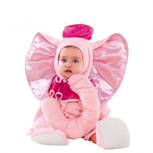 Ελεφαντάκι ροζ στολή για μωράκια