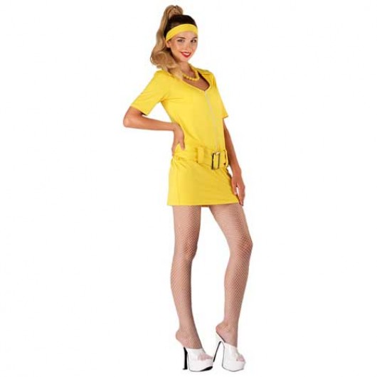 Go Go Girl φόρεμα 70's γυναικεία στολή ενηλίκων