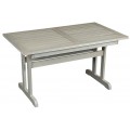 Φοίβος τραπέζι επεκτεινόμενο  από ξύλο οξιάς 145x83~190cm λευκό
