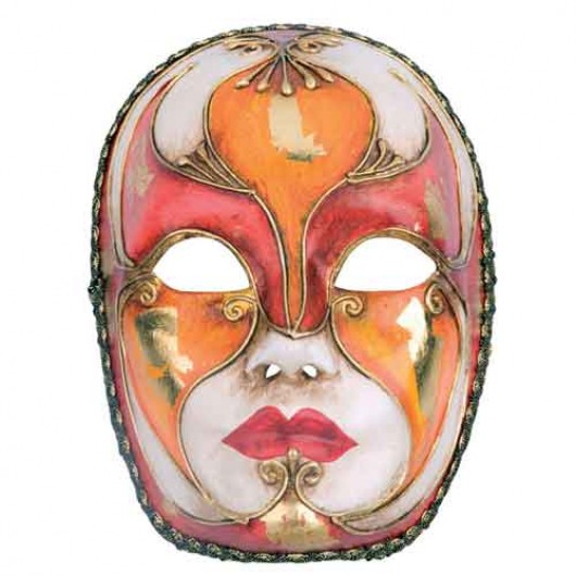 Μάσκα Paper Mache πρόσωπο σε δύο χρώματα 