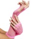 Γάντια Δίχτυ Ροζ Κοφτά 24cm