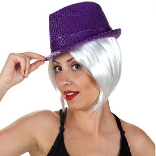 Καπέλο καβουράκι Με Πούλιες σε μαύρο ή μοβ χρώμα 
