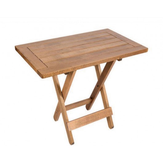 Ήρα Τραπέζι ξύλο οξιάς με πλαίσιο 85x50cm καρυδί χρώμα 
