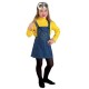 Στολή παιδική Minion με φόρεμα για κορίτσια 