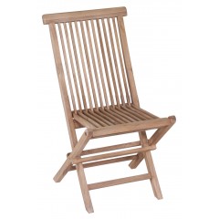 Καρέκλα πτυσσόμενη κλασική 56Χ46,5Χ88CM-με-ασφάλεια-από ξύλο TEAK
