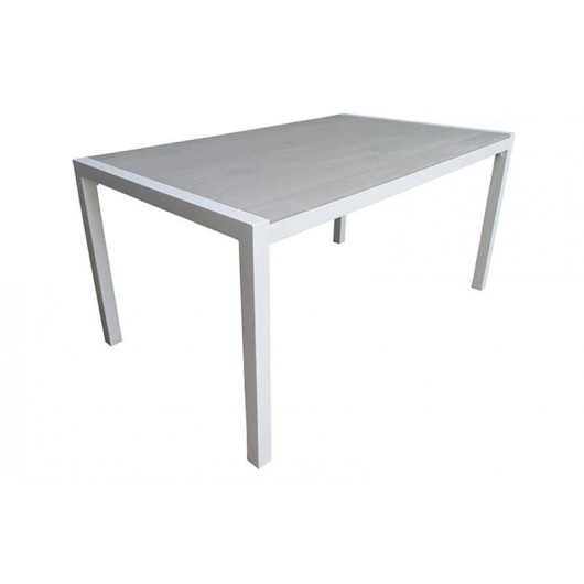 Τραπέζι MADISON150X090X072cm με τάβλες Polywood grey