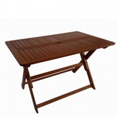 Τραπέζι 135x80cm πτυσσόμενο από ξύλο meranti