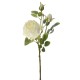 Λευκό τριαντάφυλλο κλαδί 78εκ με 2 μπουμπούκια