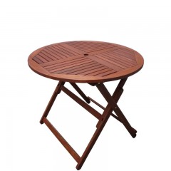 Τραπέζι 90cm πτυσσόμενο από ξύλο meranti