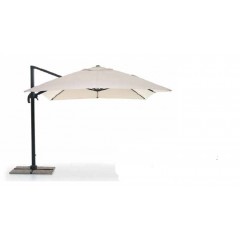 Senso ομπρέλα παράκεντρη  με σκελετό αλουμινίου ανθρακί με μπεζ πανί  4X3M