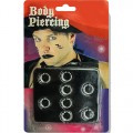 Σκουλαρίκια body piercing set των οχτώ 