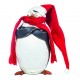 Πιγκουίνος με κόκκινο σκουφάκι και κασκόλ