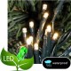 200 Λαμπάκια LED Επεκτεινόμενα με Μετασχηματιστή Πράσινο καλώδιο Λευκό θερμό φως